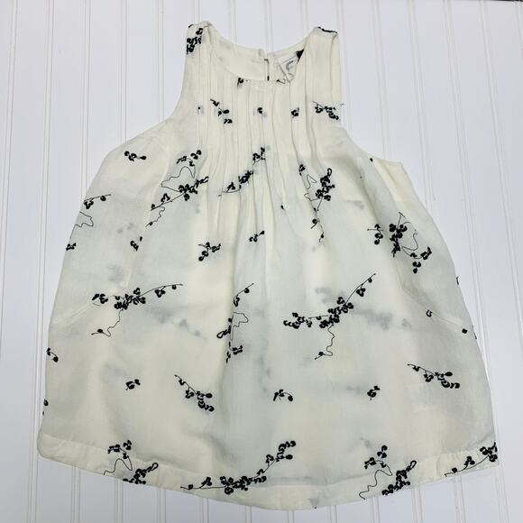 Akemi + Kim Anthropologie LinenTank Top Blouse Embroidered Sz 0 - Picture 1 of 4